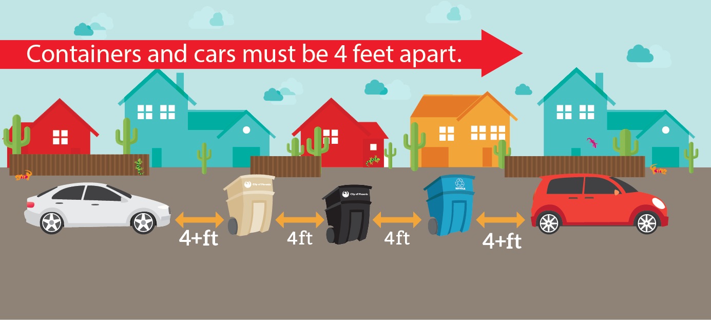 reminder - containers must be placed at curbside by 5:30 a.m.